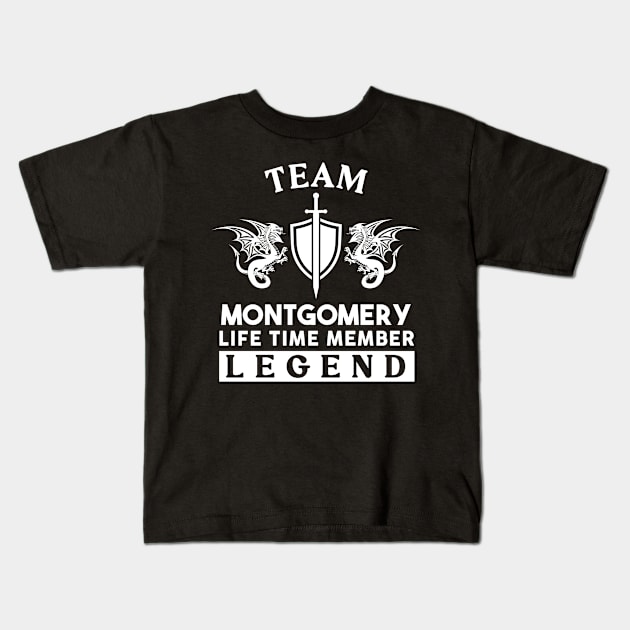 Montgomery Name T Shirt - Montgomery Life Time Member Legend Gift Item Tee Kids T-Shirt by unendurableslemp118